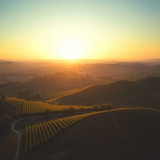 Prise de vue a√©rienne des vignobles de Bourgogne utilis√©s pour un documentaire sur le vin, gr√¢ce √† l'expertise d'√âtoiles du Cin√©ma.